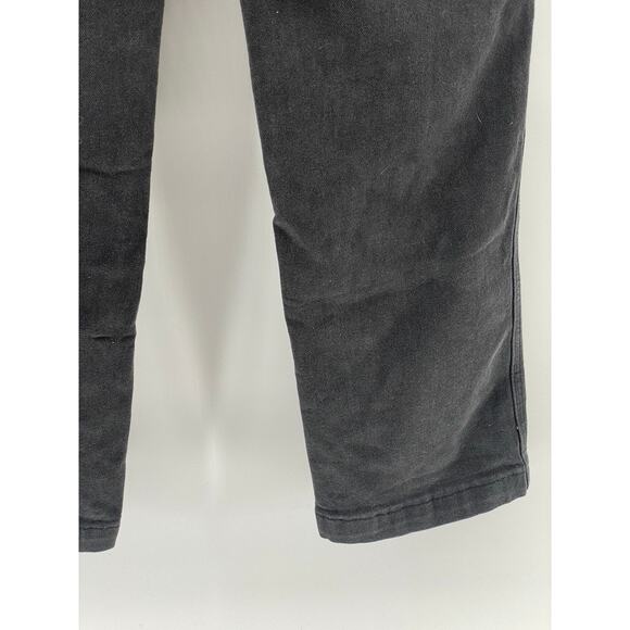AND NOW THIS Women's Black Relaxed-Fit Straight-Leg Denim Utility Jeans SZ 30 - Picture 6 of 10